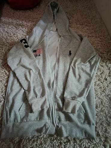 tech fleec: Мужская толстовка, M, Polo Ralph Lauren, Новый, цвет - Серый — 1