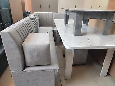 small table: Кухонный уголок с большим обеденным столом - Комплектация: угловой — 9