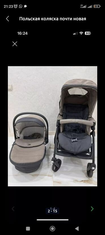 купить наклейки на велик: Коляска два в одном состояние отличное цена 2999с — 1
