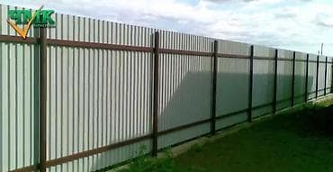 строителство: Заборы, забор коебуз. Из профнастиля. Из профнастиля. Стройка — 2