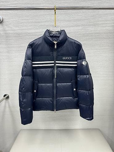 пуховик на девочку: Мужская куртка, S, M, Gucci, Новый, цвет - Синий, Бесплатная доставка — 1