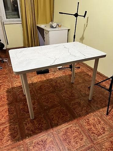 foldable table: Кухонный стол, Прямоугольный, Нераскладной — 2