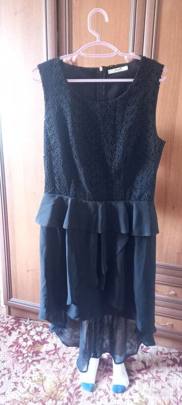 платья на прокат больших размеров: Вечернее платье, Коктейльное, Без рукавов, Шлейф, M — 3