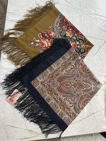 шарф осенний: Платки и шали с восточным/павлопосадским орнаментом - Формат — 4