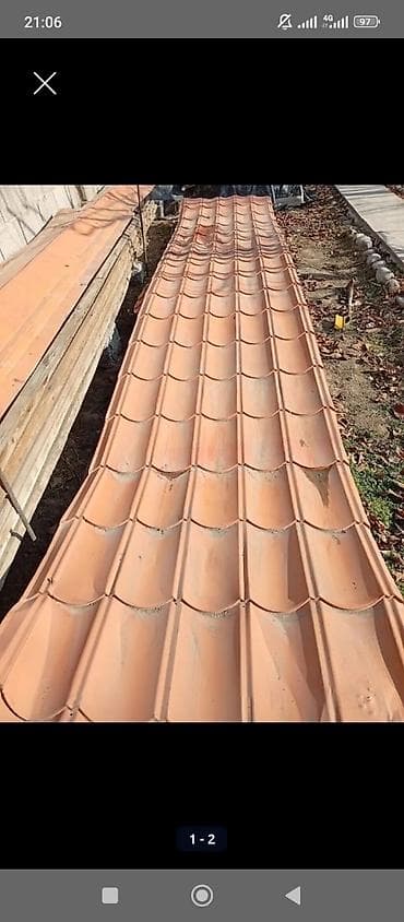 метал продам: Металлочерепица бу — 1