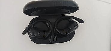 Усилители звука: Беспроводные спортивные наушники-вкладыши с дугами за уши + зарядный — 3