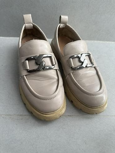 Лоферы женские, бежевого цвета - Сезонность: межсезонье/осень‑весна — 3