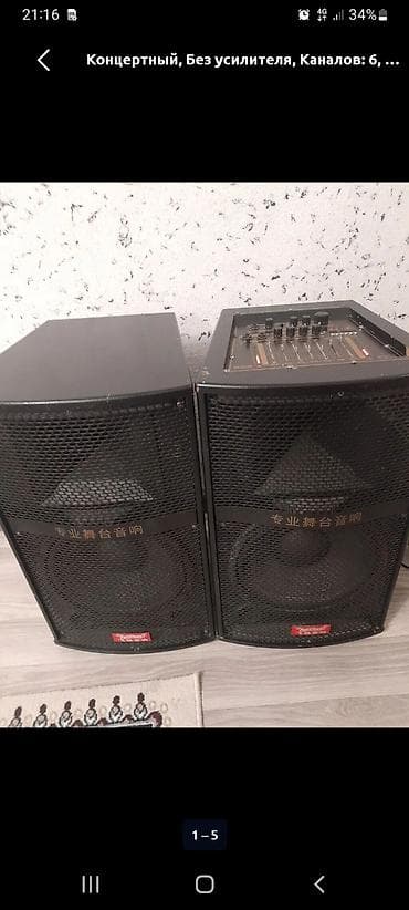 Комплект концертной акустики: две пассивные акустические системы с