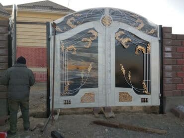 ремонт откатных ворот: Сварка варота — 9