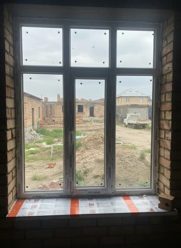 терезе пластиковые: ПВХ-окно с двухстворчатой системой открывания - Материал профиля — 1