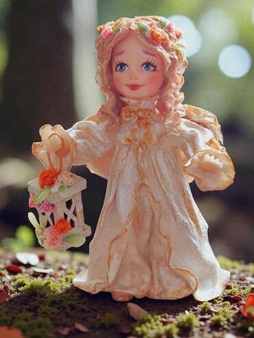 шкаф купе 3 х дверный с зеркалом: ЁЛОЧНАЯ ИГРУШКА «АНГЕЛОЧЕК» ✨ Очаровательный ангелочек, сделанный — 6