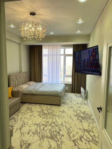 чокана валиханова: Студия, Душевая кабина, Постельное белье, Кондиционер — 5