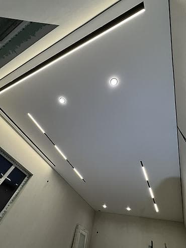 ремонт натяжных потолков: Натяжные потолки с интегрированным освещением - Профессиональный — 1