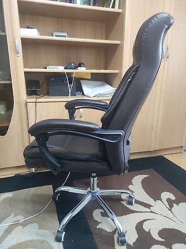 Офис эмереги: Продаю кресло с высокой спинкой. Спинка регулируется по наклону и — 6