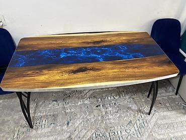 stol: Кухонный стол, Б/у, Прямоугольный, Нераскладной — 3