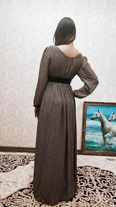 шифоновое: Платье шифон подклад 100% х.б. платье полный рукав и 3/4,в двух цветах — 4