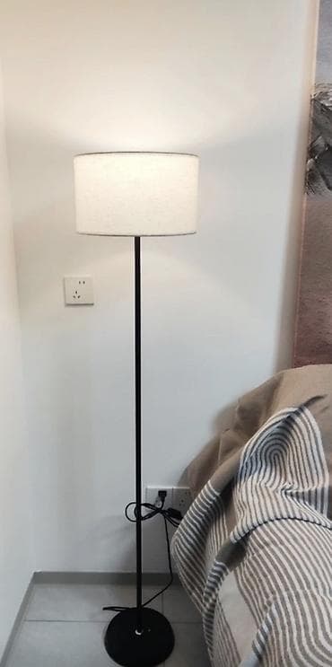 лет лампа: Торшер с текстильным абажуром - Тип: напольный торшер - Дизайн — 1