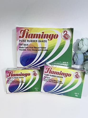 Резиновые канцелярские резинки Flamingo (Pure Rubber Bands) -