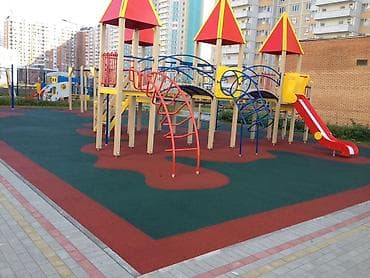дошка: Резиновое покрытие для детских и спортивных площадок - Тип — 4