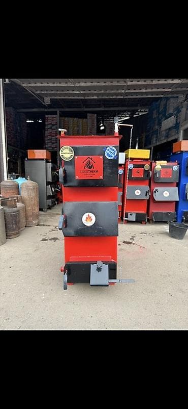 угольные котлы длительного горения: Твердотопливный котёл Для дома, Тип управления: Механический — 1