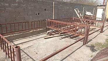 кованые скамейки: Металлический забор, Другой материал, Без отделки — 3