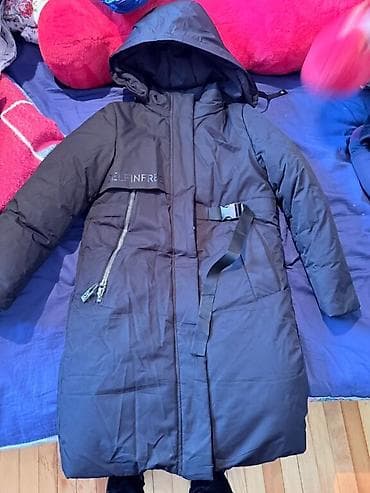 Личные вещи: Красивая длинная куртка для девочки 9–11 лет. Очень тёплая — 3