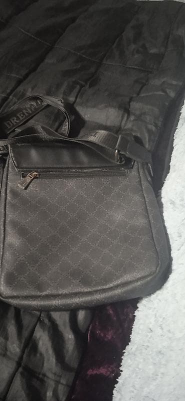 Сумка через плечо (кросс-боди), тёмно-серая/чёрная. - Формат