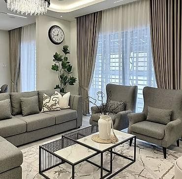 Комплект мягкой мебели, цвет - Серый