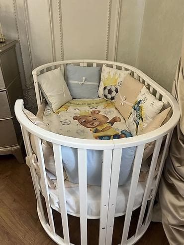 Эмерек: Балдар үчүн трансформер керебет, Колдонулган, түсү - Ак — 3