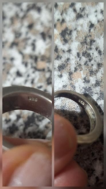 кольца обручальные парные: Кольцо, Проба 925, Унисекс, Камни Сваровски, Б/у — 6
