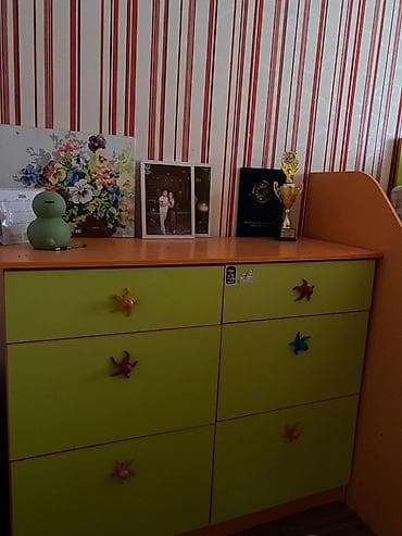 bunk bed: Детская мебельный комплект «оранжево‑лаймовый» Самовывоз. Восток-5 — 4