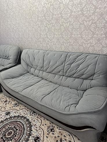 retro divan per page 40: Комплект мягкой мебели, цвет - Серый — 3