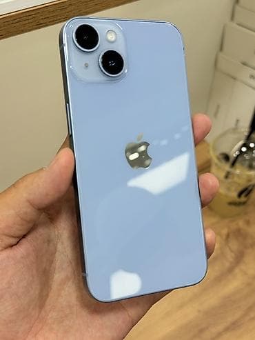 microsoft surface: IPhone 14, Б/у, 128 ГБ, Голубой, Защитное стекло, Чехол, 78 % — 2