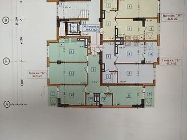 pro group: 3 комнаты, 85 м², Аламедин-1 мкр Элитка, 10 этаж, ПСО (под самоотделку) — 3