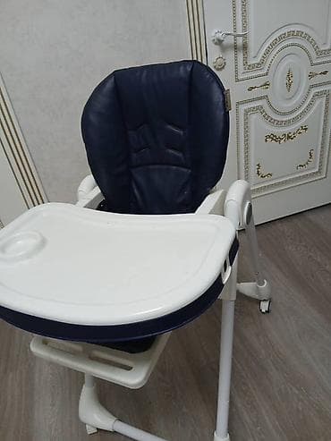 ходунок стульчик для кормления: Стульчик для кормления, Б/у, Другой бренд, Пластик, Другой вид, цвет - Синий — 4