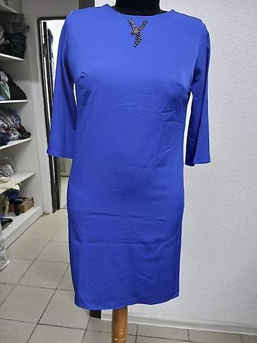 синие офисные: Женская одежда в классическом стиле — несколько моделей платьев и — 1