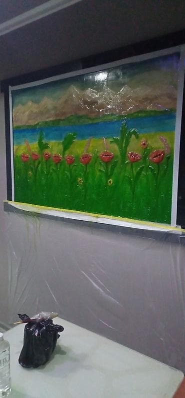 музыкальный инструмент: Гипсовые декоративные фигуры животных - Тигр лежащий на подставке — 6