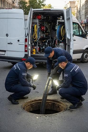 Сантехнические работы: Канализационные работы и прочистка засоров. Услуги: - Устранение — 5