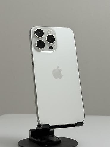 IPhone 15 Pro, Б/у, 256 ГБ, Natural Titanium, Защитное стекло, Чехол, 88 %