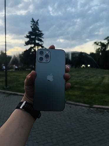 IPhone 12 Pro, Б/у, 128 ГБ, Pacific Blue, Чехол, 85 %