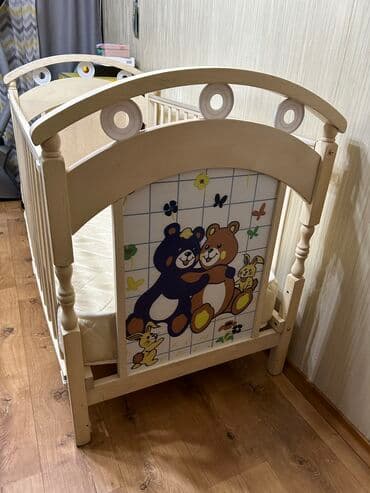 детские кроватки фото и цены: Керебет, Колдонулган, Кыздар үчүн, Балдар үчүн, Матрас, Жыгач, Өзү алып кетүү — 2