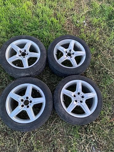 et35: Колеса в сборе 225 / 55 / R 17, Лето, Б/у, Комплект, Легковые, Литые, отверстий - 5 — 5