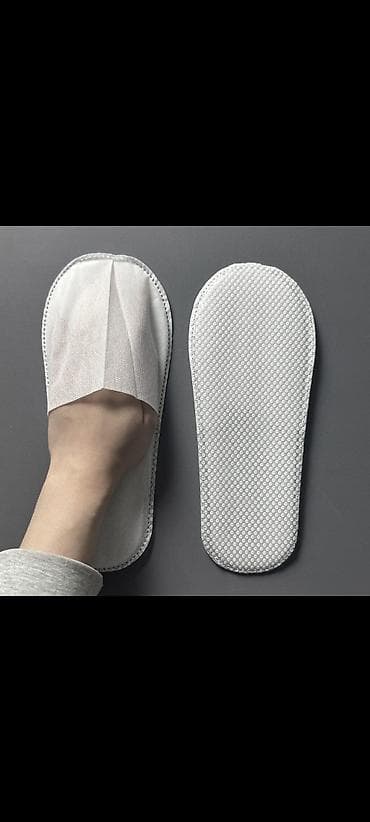 обувь 43 размер: Домашние тапочки, 43, Новый, цвет - Белый, Самовывоз — 7