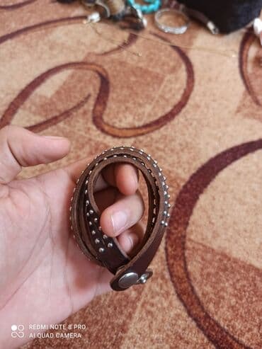 кожанный браслет: Браслеты. Почти новые,отличное состояние,кожанные все натуральная — 4