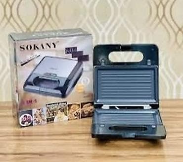 techno: Мультипекарь SOKANY 3-в-1 Функционал: - 3 сменные панели: для — 6