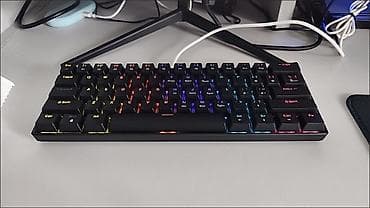 клавиатура для компьютера с подсветкой: Клавиатура, Механическая, Проводное подключение, Размер: 60% — 1