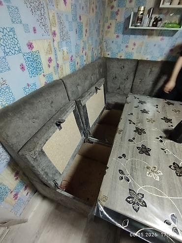 тк табылга мягкая мебель бишкек киргизия: Ашкана үчүн жумшак бурчек, Жыгач, түсү - Боз — 5