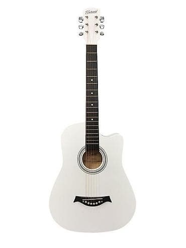 Акустическая гитара Dreadnought с вырезом, белая - Корпус формата