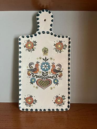 Декор и интерьер: Набор керамики с народной росписью (винтажный стиль): - 6 небольших — 4