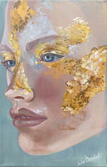 бутилированная вода бишкек цена: Название: Девушка с золотыми блестками на щеках Размер: 30×20 см — 3